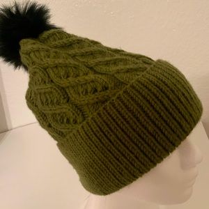 handmade winter hat, olive green,very warm and perfect for winter and skiing